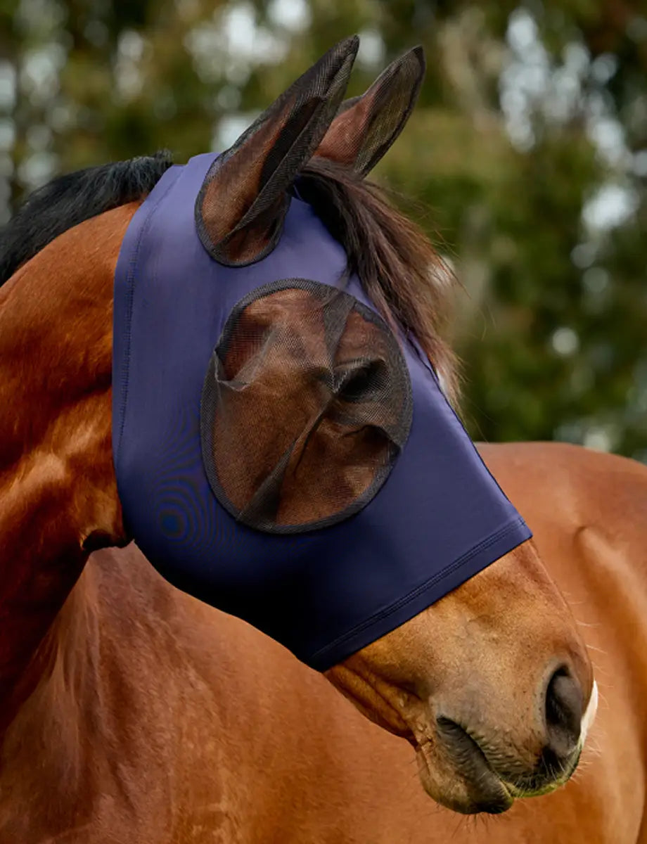 Lycra Fly Mask (Navy Blue) £13.50