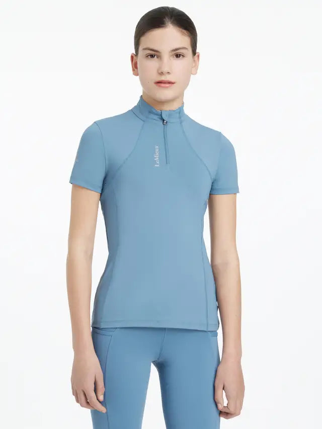 LeMieux Young Rider Classique Short Sleeve Base Layer Ice Blue - £34.95