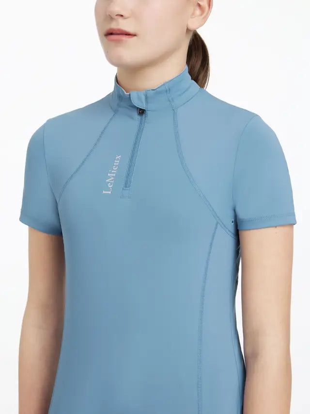LeMieux Young Rider Classique Short Sleeve Base Layer Ice Blue - £34.95