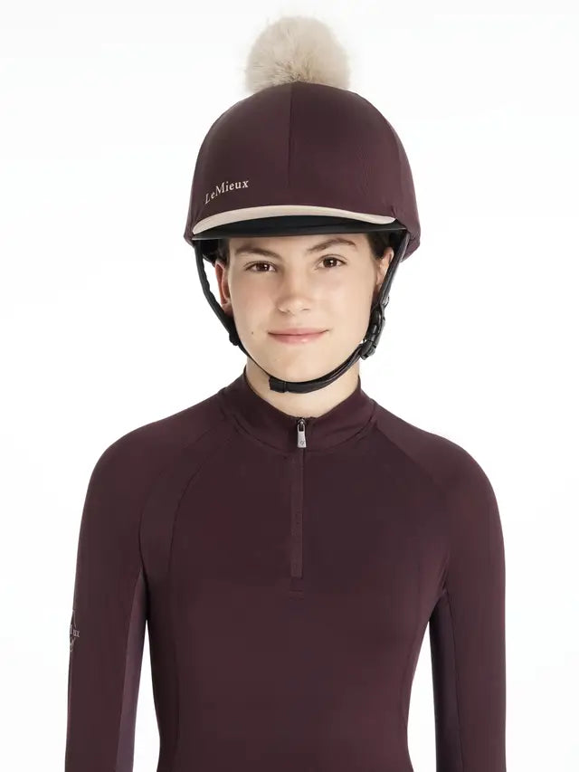LeMieux Classique Pom Hat Silk Damson £15.00