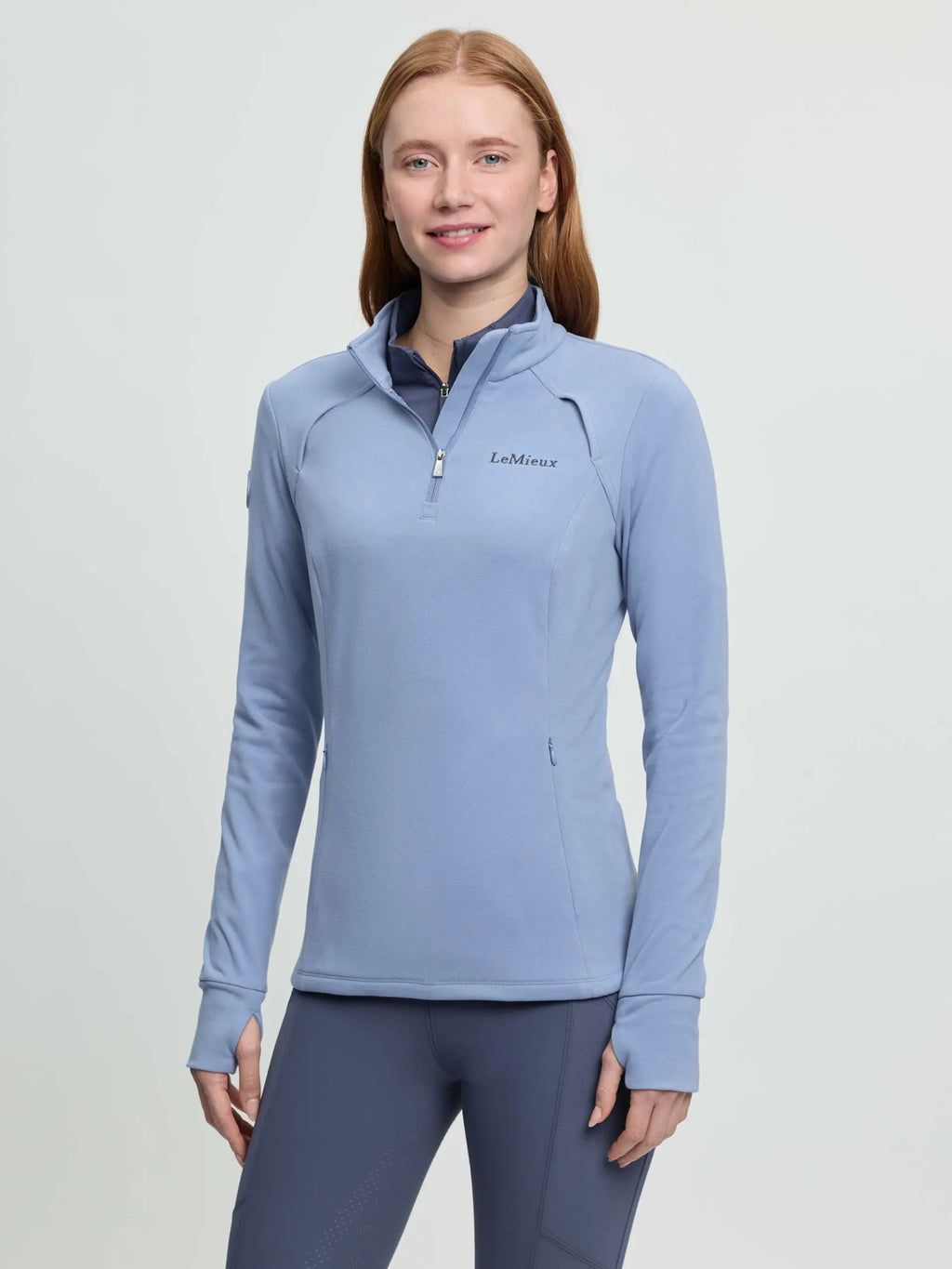 LeMieux Frances Ladies 1/4 Zip Fleece Powder Blue - £39.95