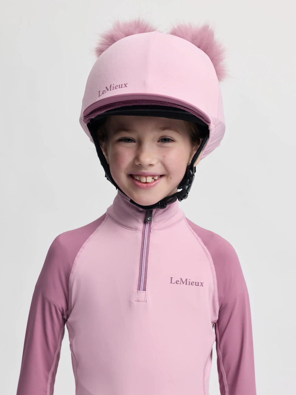 LeMieux Mini Double Pom Hat Silk Fondant £24.95