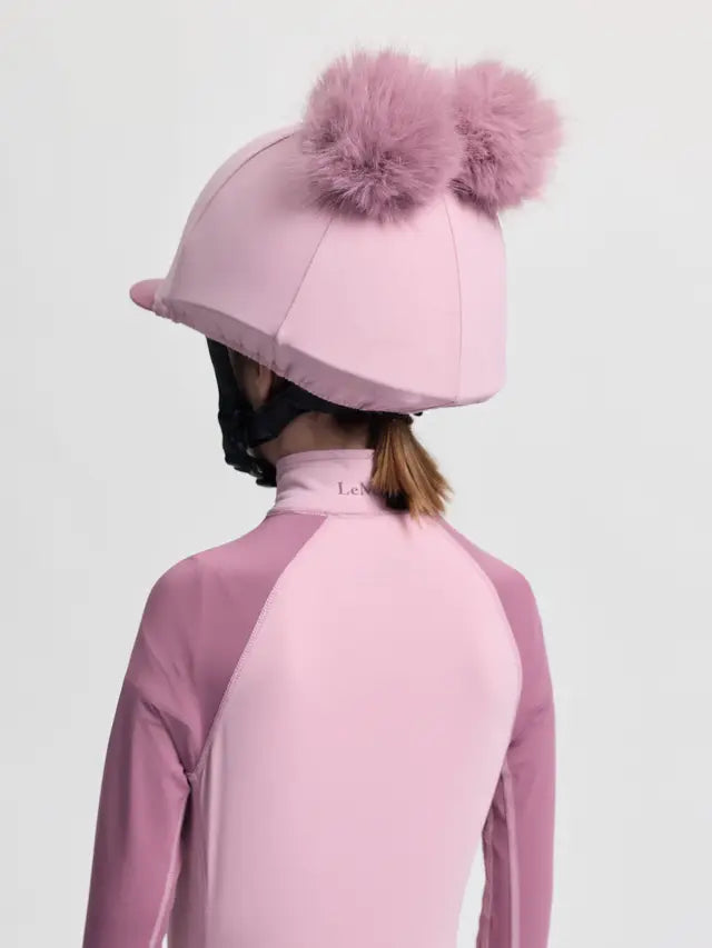 LeMieux Mini Double Pom Hat Silk Fondant £24.95