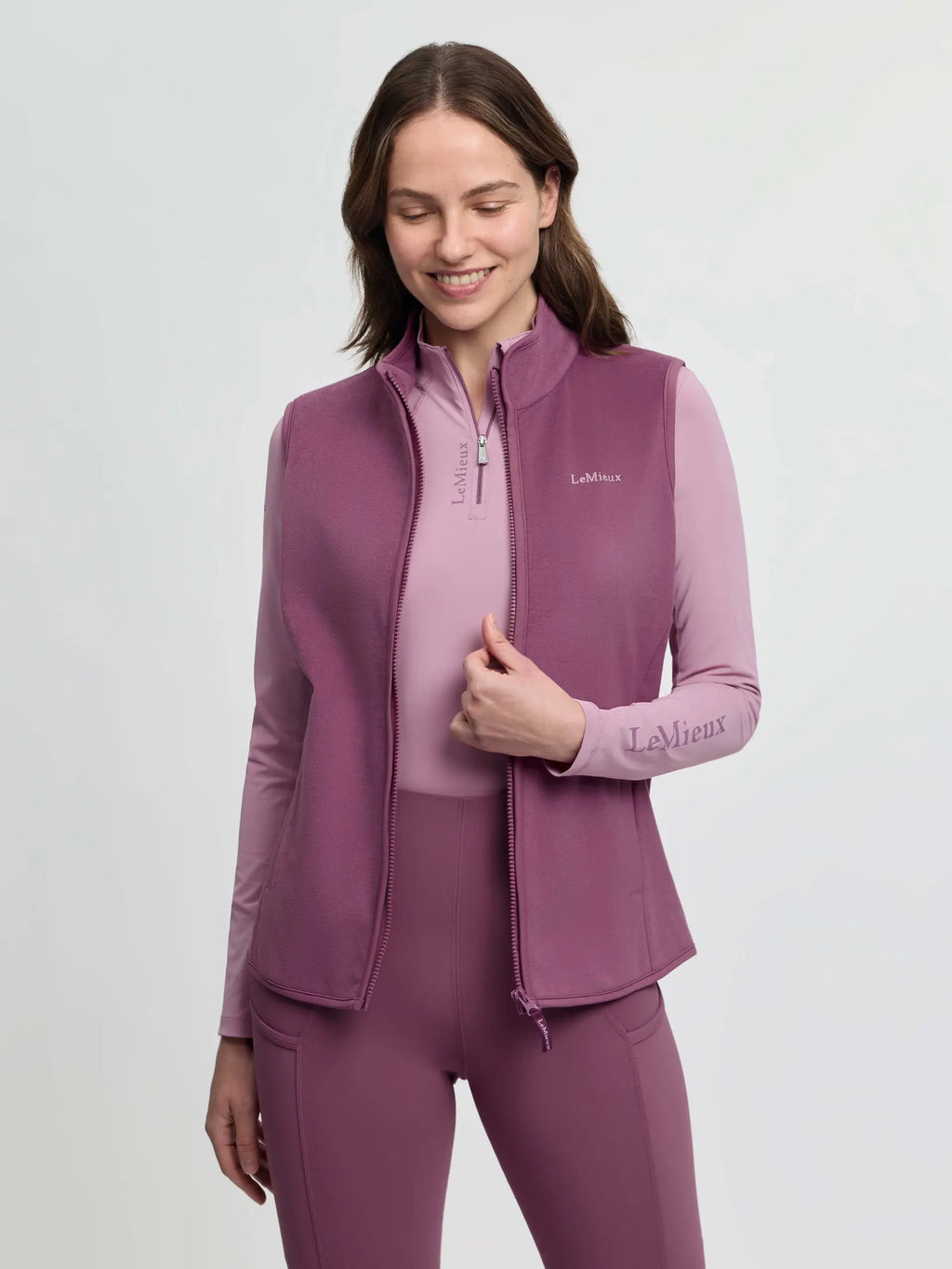 LeMieux Roberta Fleece Gilet Mallow - £39.95
